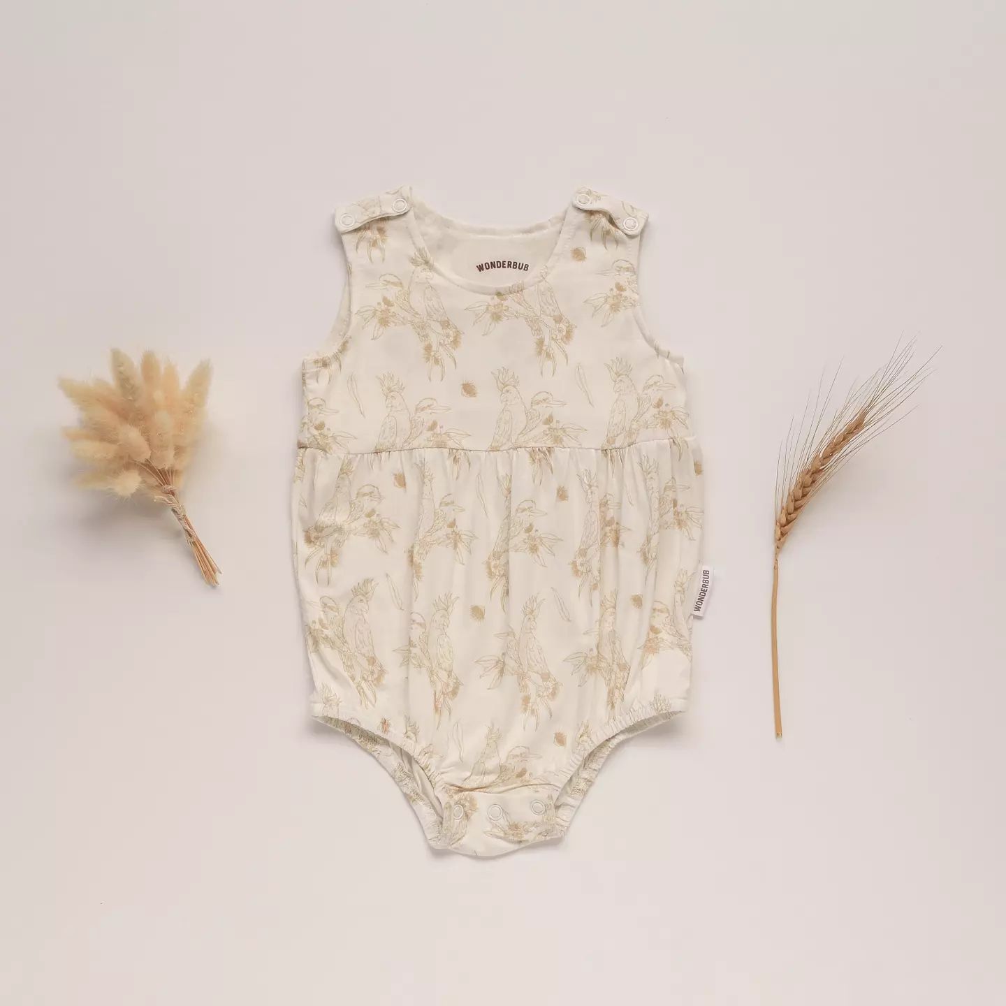 WonderBub Kookaburra & Cockatoo Jumpsuit