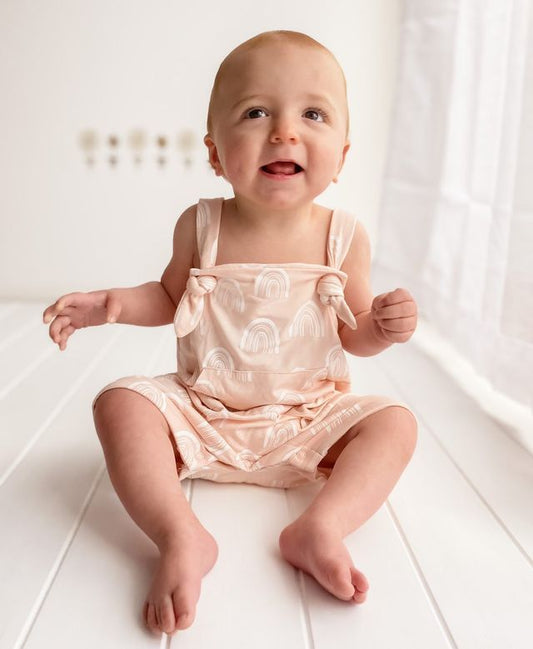 WonderBub Pink Rainbow Romper